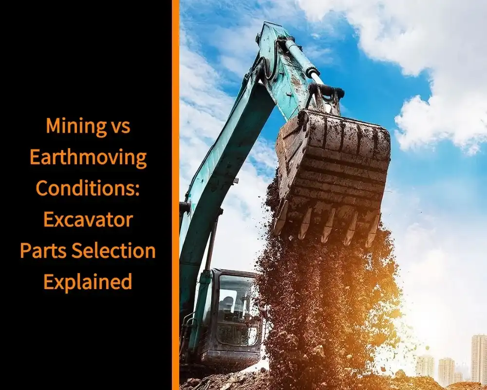 Mining vs earthmoving conditions: excavator parts selection explained